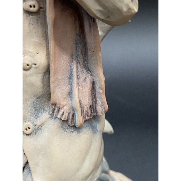 Early 12”Giuseppe Armani Capodimonte Figurine Boy Standing with Umbrella Vintage - Picture 13 of 15